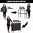 GoBar Portable Bar Table for Events - Pop Up Mobile Bartending Station with Travel Carrying Case - 1 Skirt
