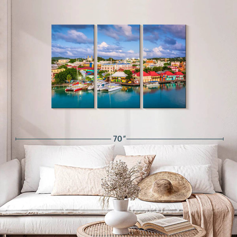 Saint John's Port City, 28" H x 45" W