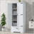 Versatile Tall Bathroom Cabinet with Adjustable Shelves and Ample Storage