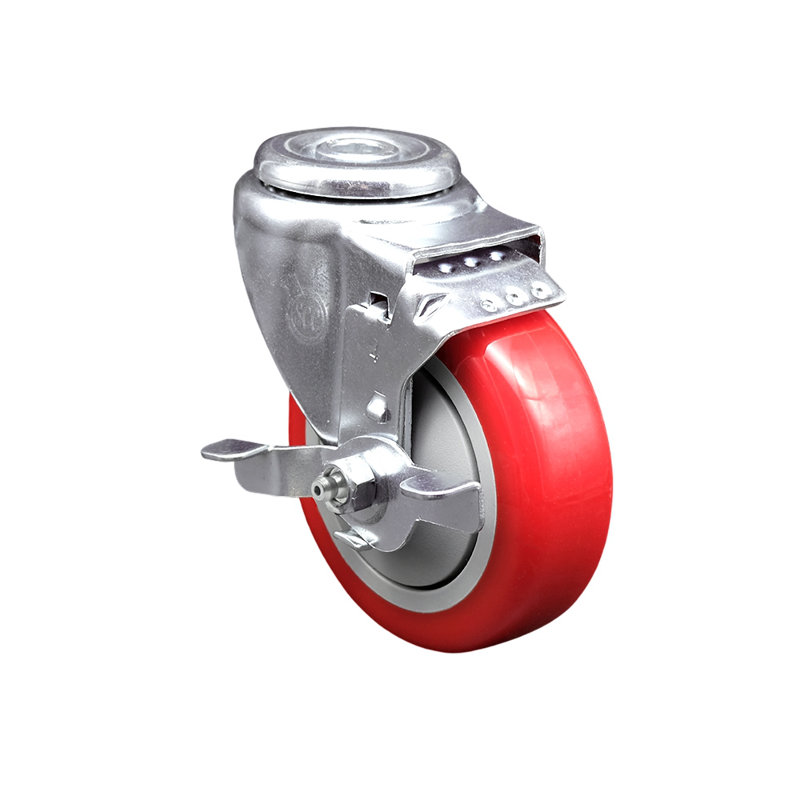 Polyurethane Caster, Red