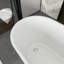 Baignoire de trempage autoportante en acrylique 66,93 po x 31,5 po