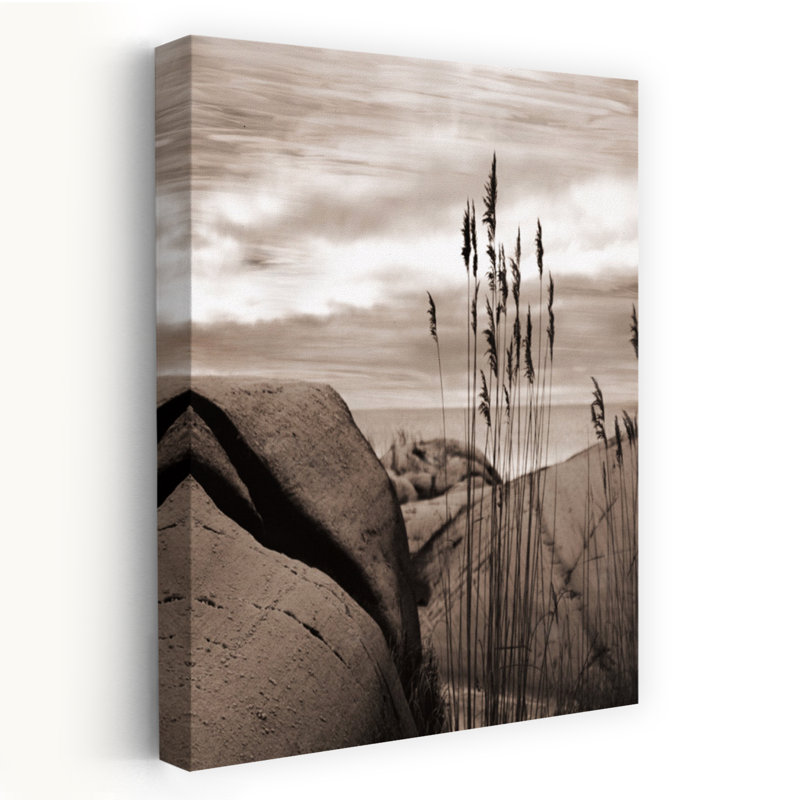 Art mural contemporain plage, H 48 po x l 32 po