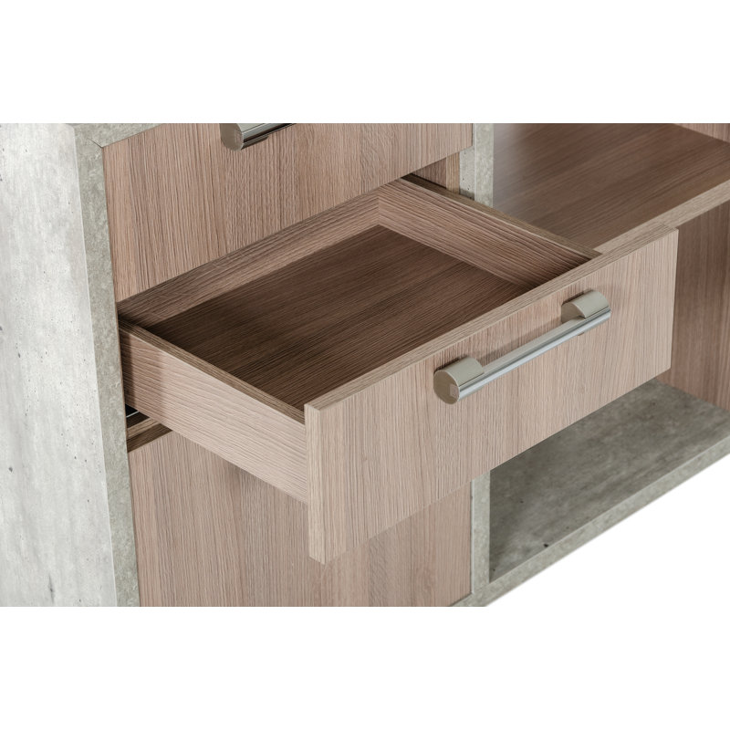 Orpheus Modular L-Shaped Glass Writing Desk