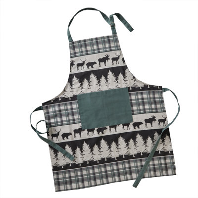 No Pattern Cotton Bib Apron