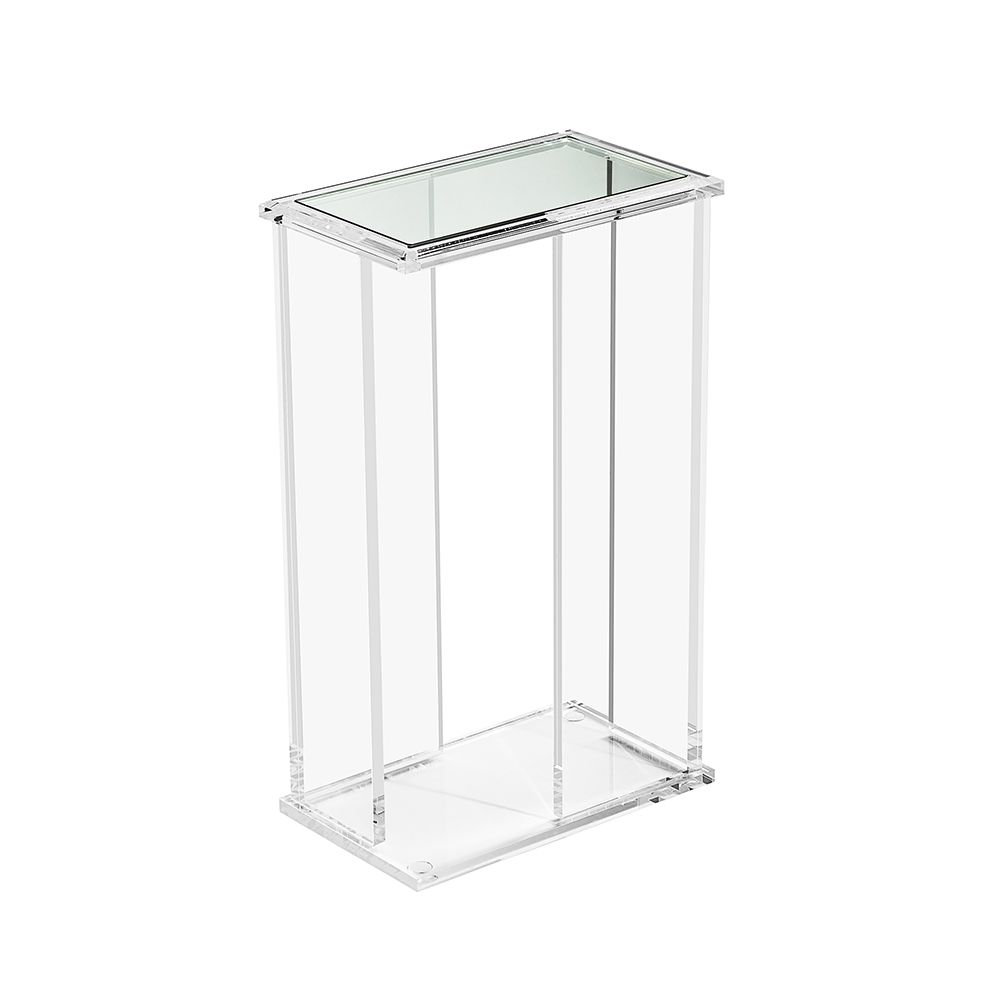 Interlude Mercer Glass Top Frame End Table | Perigold