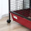Cage à furet de 41,5 po avec rampe d'alimentation, rampe, plateforme, roulettes pour lapin 41 po