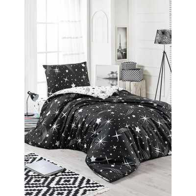 Cotton Blend Geometric Shapes Duvet Cover Set