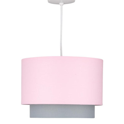 18cm H Cotton Drum Pendant Shade ( Uno )