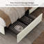 Upholstered Bed Frame with Drawer Storage-347408877-370691892