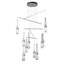 Link 10-Light Mobile Pendant - Natural Iron - Clear Glass - Standard Overall Height-173546661-173546665
