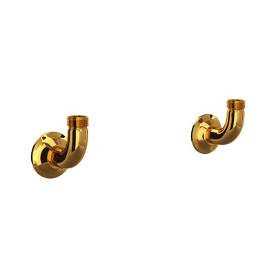 Georgian Era Bridge Kitchen Faucet Wall Unions