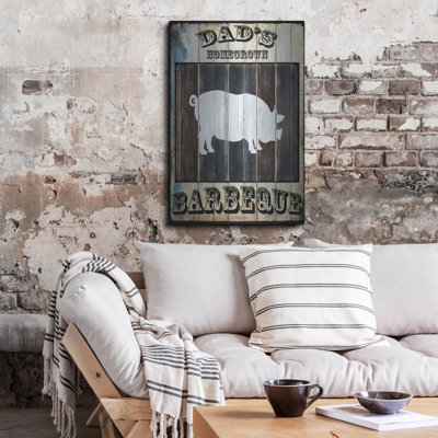 «Dads BBQ 2» par Lightbox Journal, art mural en métal