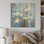 Minimalisme, photo de fleur en forme de neige I - gouttes de neige, art sur bois de pin naturel