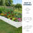 White PVC Rectangular Outdoor Raised Garden Bed-1234896072