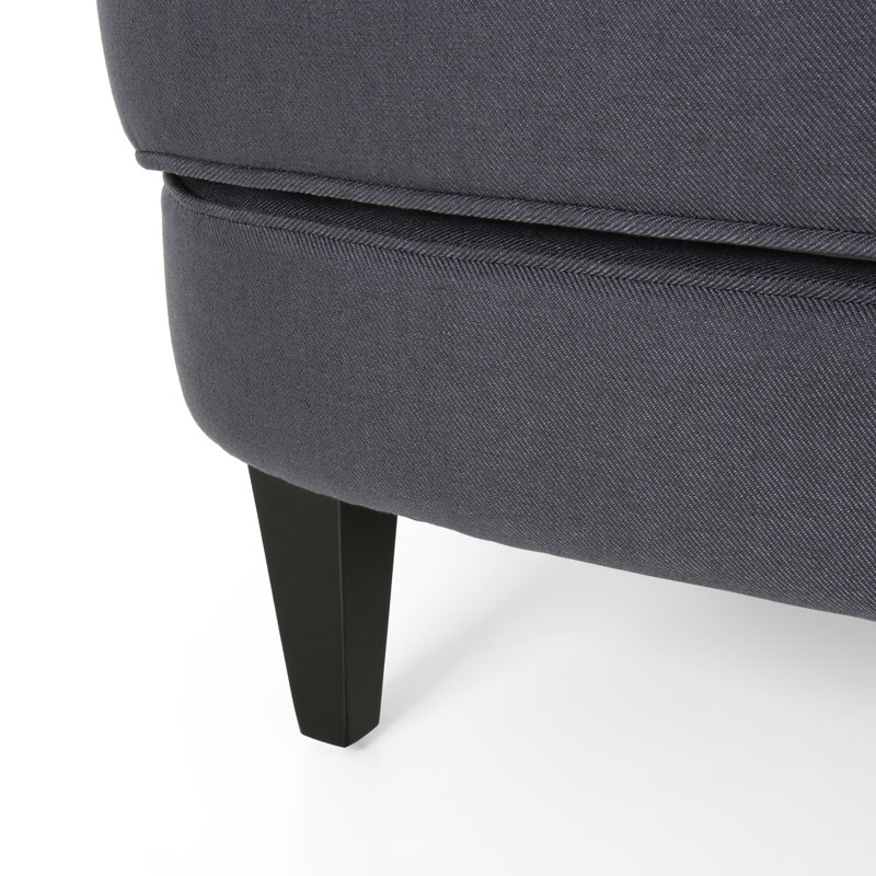 Fauteuil club moderne + repose-pieds