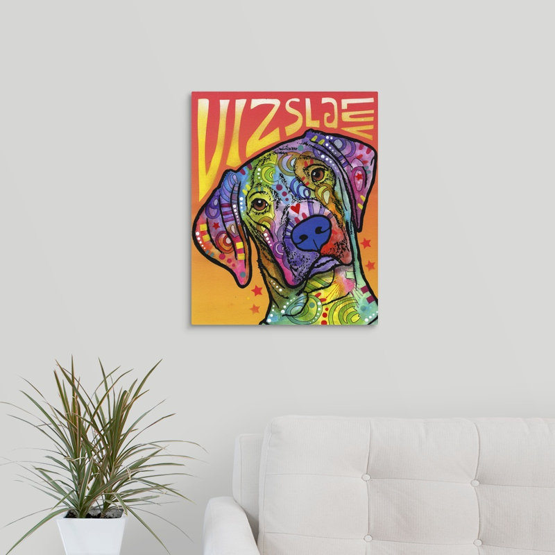 " Vizsla Luv " by Dean Russo, 20" H x 16" W x 1.25" D