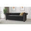 Chesterfield Hanna 3 Seater Sofa with Sleeping Function Made of Velvet Fabric with Solid Wood Legs-102907651