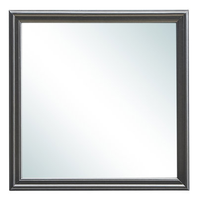 Lorana G6502-M Metallic Black Wall Mirror