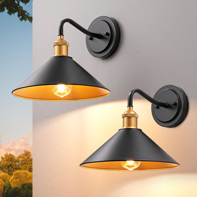Vintage Swan Neck Outdoor Wall Light（set Of 2）