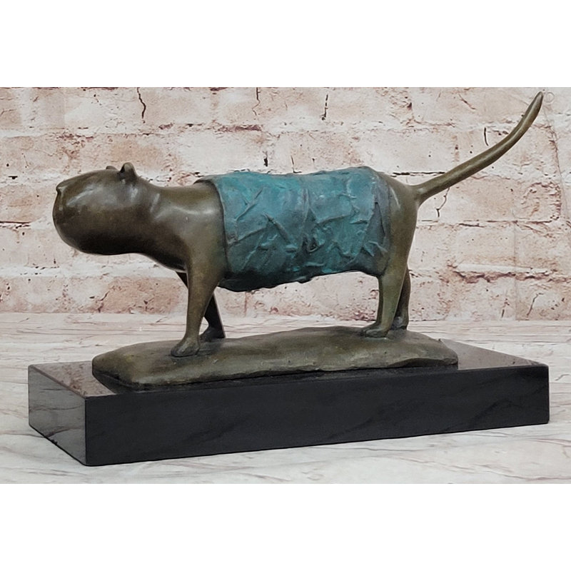Figurine spéciale en forme de chat à patine féline par Botero
