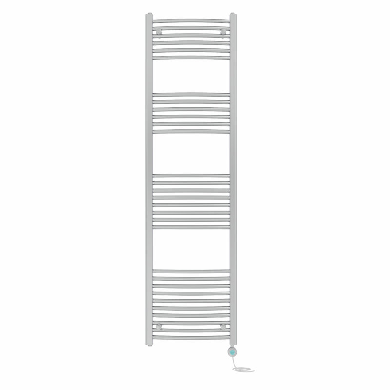 Curved Towel Rail Heated Towel Rails, 180cm H x 50cm W x 5.2cm D, Chrome