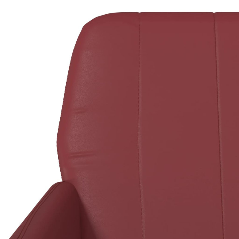 Upholstered Accent Chair, Wine Red