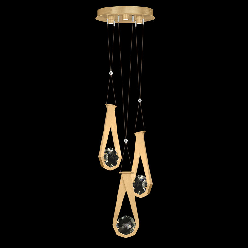 Aria 3 - Light LED Pendant, Brushed Gold