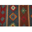 Tapis géométrique en laine Kilim