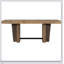 Ensemble de table de salle à manger extensible en bois avec banc et chaises rembourrées Farmhouse