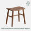 Tabouret de maquillage en noyer massif-1748477088
