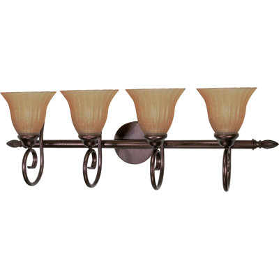 Éclairage pour meuble-lavabo 4 lumières Caverly