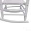 Chaise berçante en bois blanc-372086928