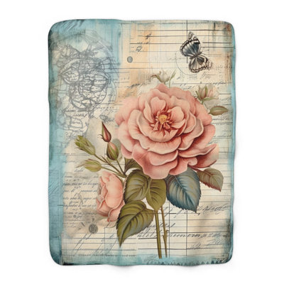Couverture rétro rose