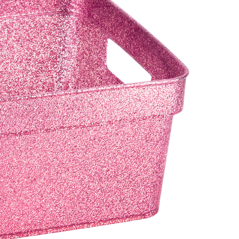 Simplify Plastic Bin, Pink