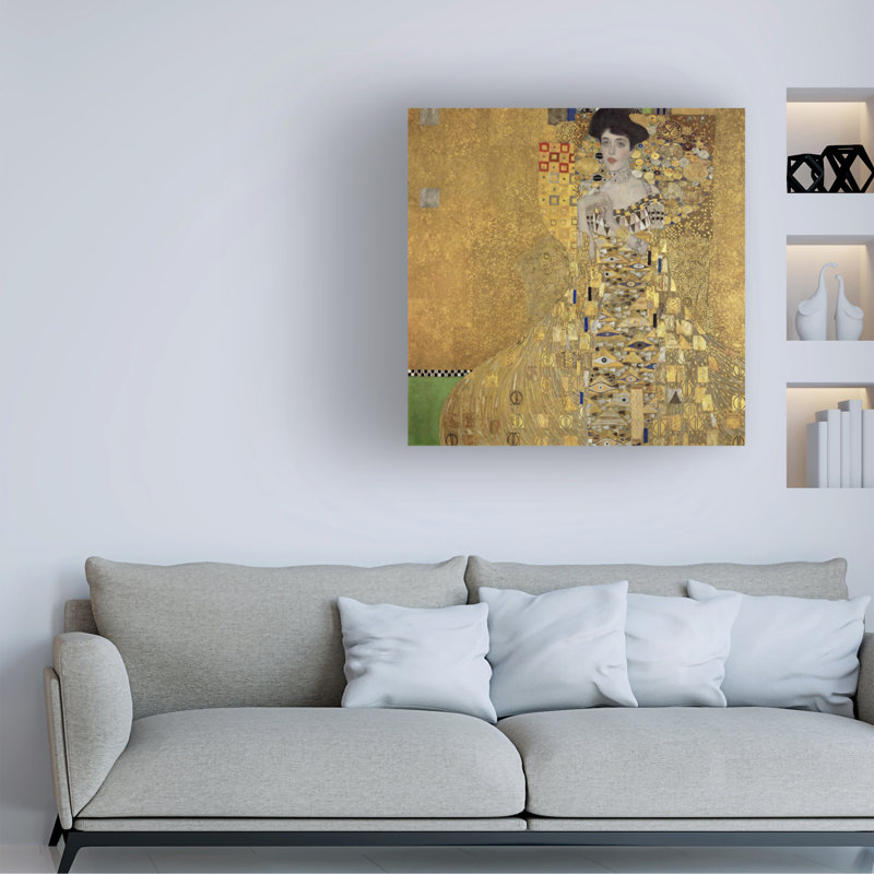 «Gustav Klimt Portrait of Adele Bloch Bauer I», art sur toile, H 18 po x l 18 po x P 2 po