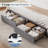 Avelyn Upholstered Bed Frame with 2 Footboard Drawers and Storage Platform-2074587205-2074587203