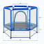Trampoline pour tout-petits de 55 po avec filet de sécurité et balles, mini trampoline intérieur / extérieur pour enfants-124620356