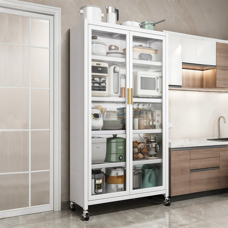 Garde-manger 65 "avec tablettes et roulettes réglables