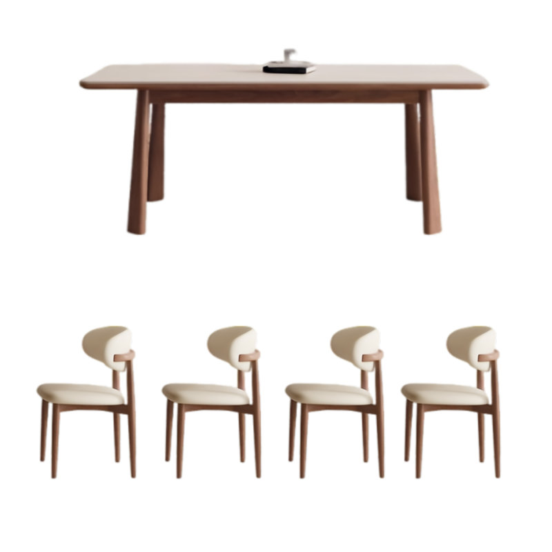 Table de salle à manger italienne minimaliste, H 29,53 po x L 55,12 po x l 31,5 po