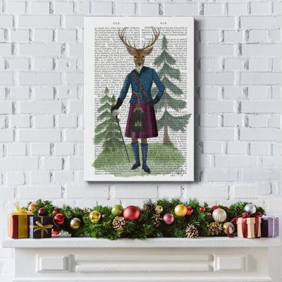 " Scottish Deer Laird Tam OShunter, Full, Book Print "