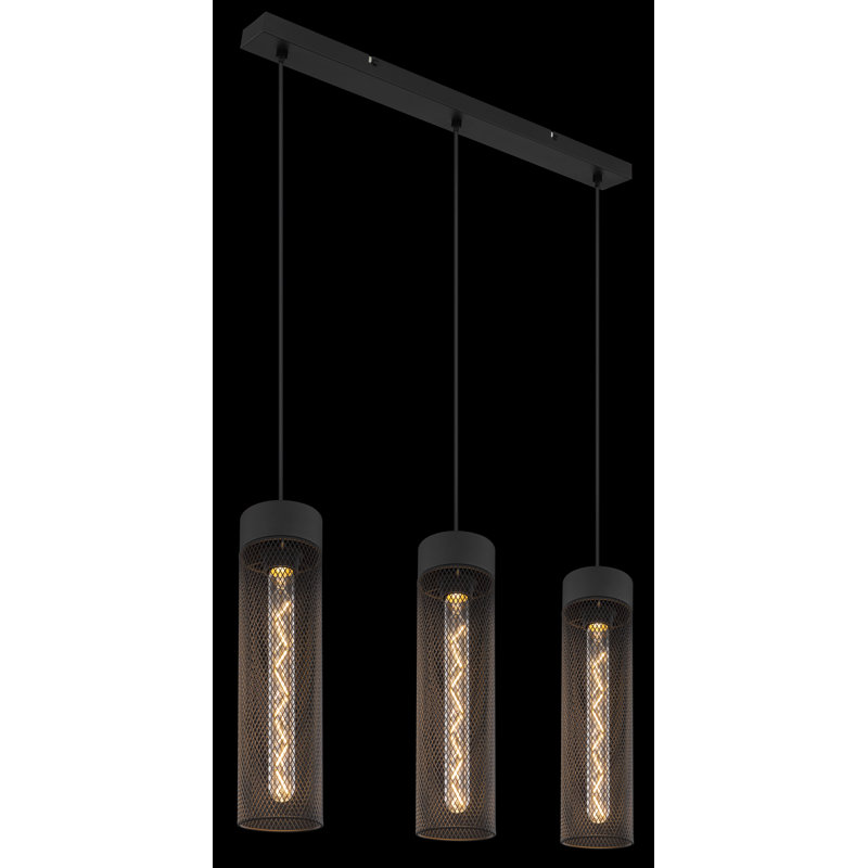 Aizik 3 - Light Matte Black Pendant