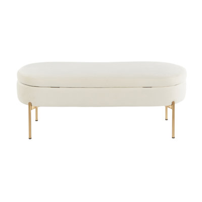 Averie Upholstered Flip Top Storage Bench by Kelly Clarkson Home