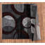 Tapis noir à motif abstrait Adonia-1584080348