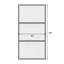Porte de grange double coulissante en métal et en verre avec quincaillerie d'installation (fermeture en douceur incluse)-98303717-100489300