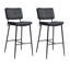 Yelton Upholstered Counter Stool with Metal Frame-1610370456