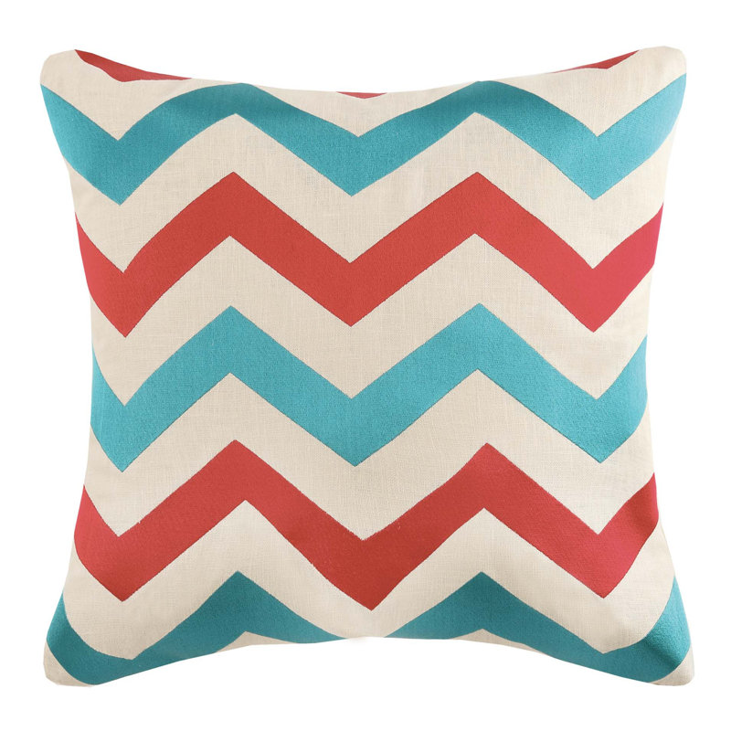 Coussin décoratif, Bryce Cherry / Turquoise