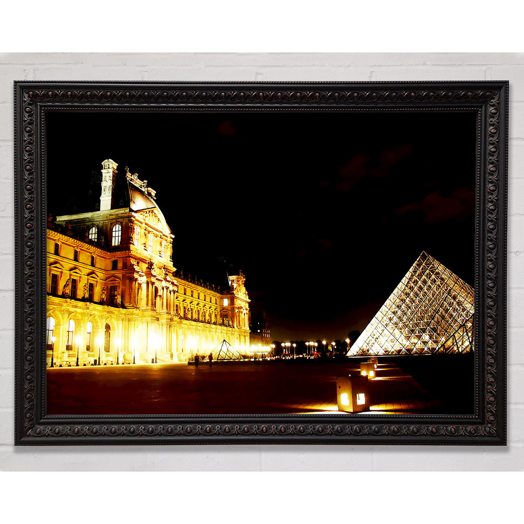 Paris Louvre Lichter - Druck