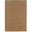 Tapis d'intérieur / extérieur brun à motif de chevrons Elisabet-23569008