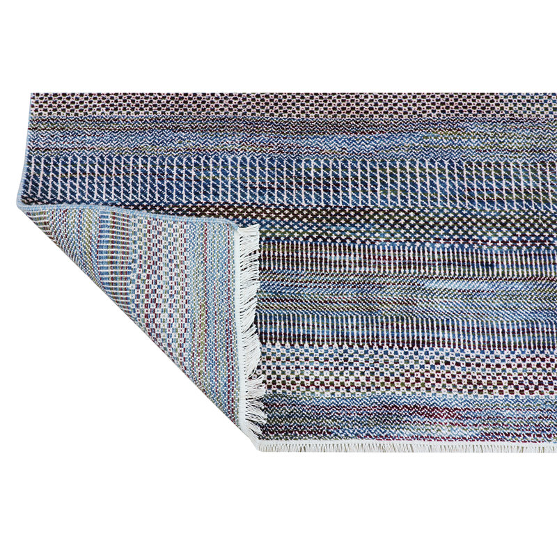 Striped Area Rug in Pink, Rectangle 8' x 10'