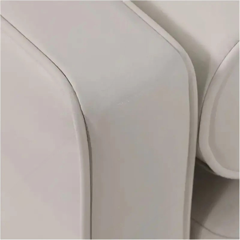 Coussin rembourré en similicuir de style contemporain blanc cassé 1pc